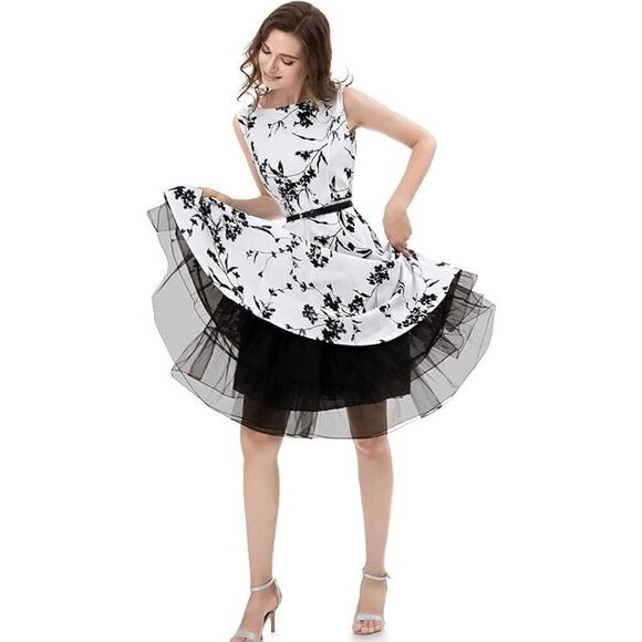 🖤🤍 2PCS Bundle Petticoats Pinup 1950s Rockabilly Tutu Crinoline Underskirt NEW - Picture 8 of 14